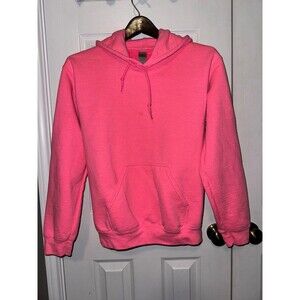 Gildan Pink Medium 100% Cotton Hoodie